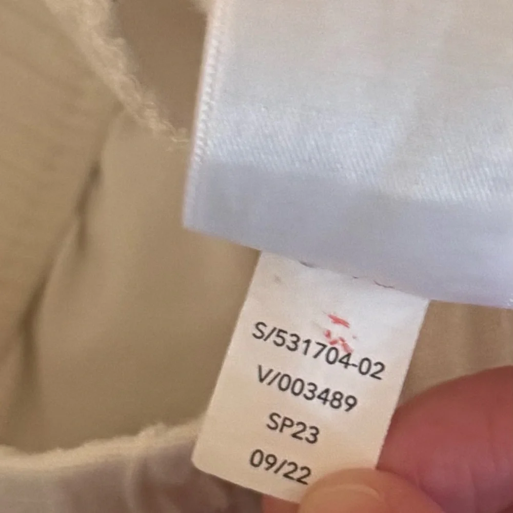 Athleta White Retreat Linen Ankle Jogger Pants Women’s Size 16 Beach 531704 - Picture 10 of 10